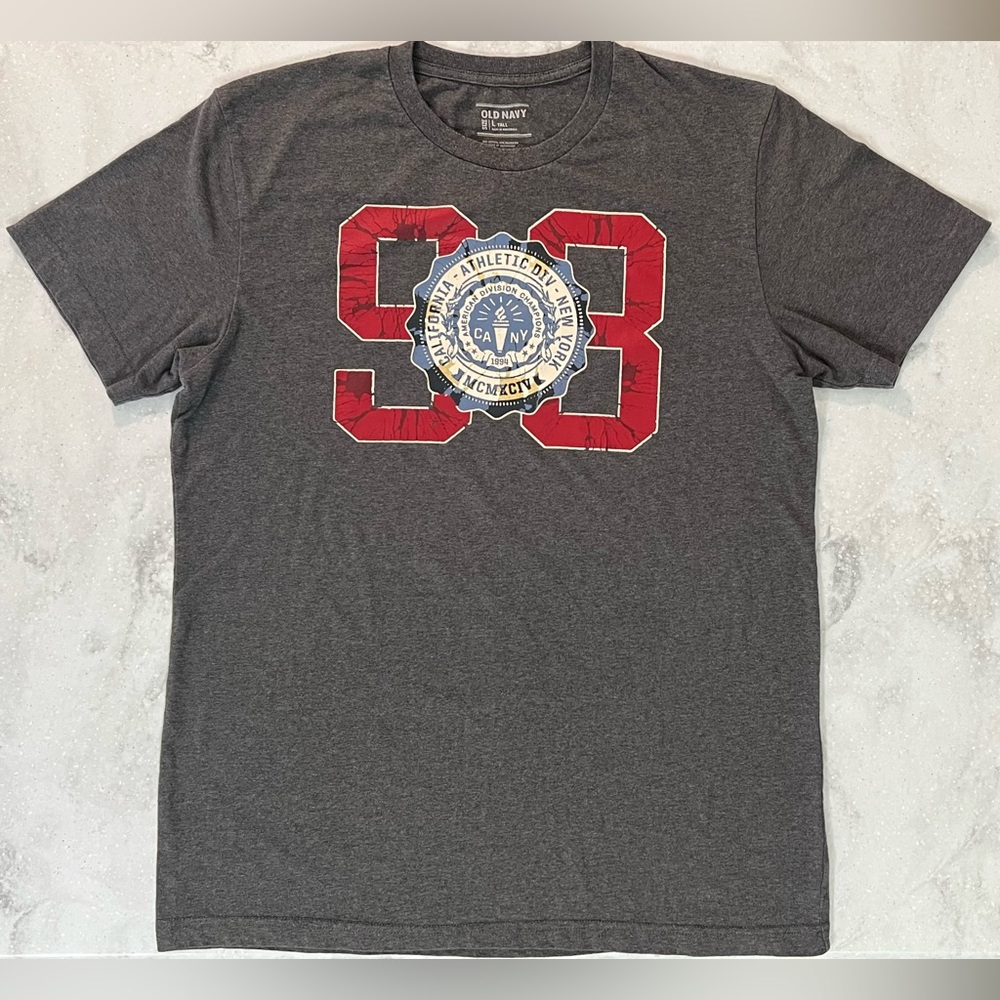 Old Navy Athletic Division 98 Graphic T-Shirt Size Large Tall